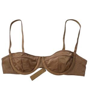 SKIMS Glissenette Straight Neck Underwire Bra Sienna 36A
